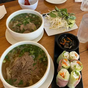 20. Pho Combination - Pho dac Biet, 26. Pho Nam Gau Gan Sach, and 5. Gooi Cuon Ca Th La...