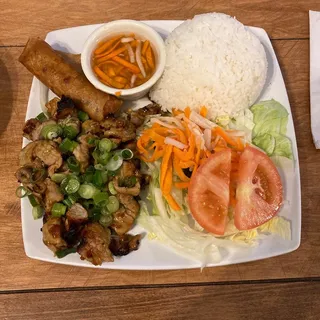 30. Rice grilled pork - Com Thit Nuong Plate