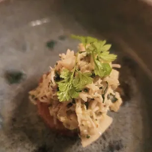 Crab cake amuse bouche