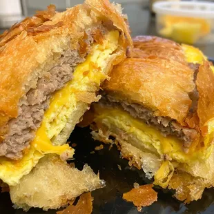 Sausage and Cheddar Breakfast Sandwich