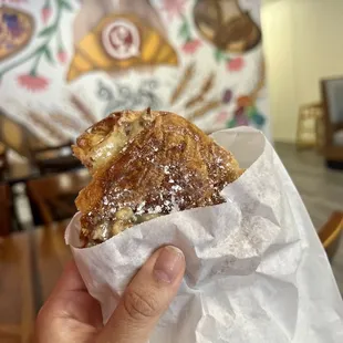 Chocolate almond croissant