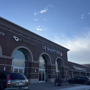 the outside of the building