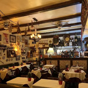 the interior of the restaurant