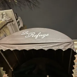 the entrance to the restaurant