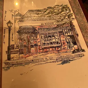 the front of the restaurant