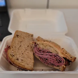 Pastrami Reuben on Rye