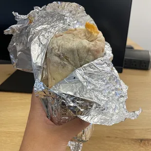 Chorizo breakfast burrito