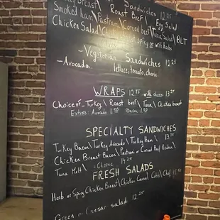 Menu w/ current prices 1-2025