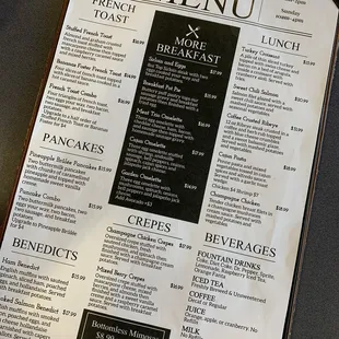 Brunch Menu