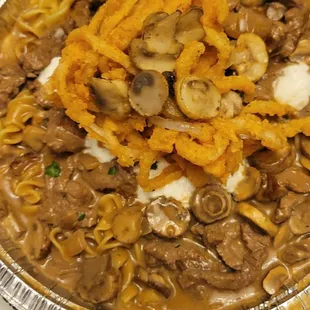 Beef stroganoff