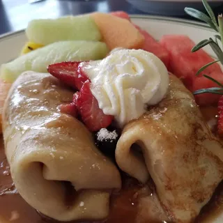 Mixed Berry Crepes Breakfast