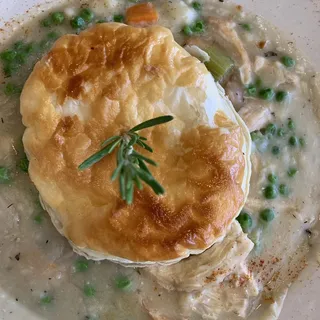 Homemade Chicken Pot Pie Lunch