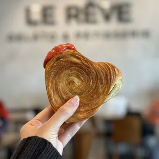 supreme croissant passionfruit raspberry