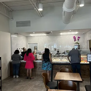 Inside the restaurant