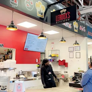 customers at the counter