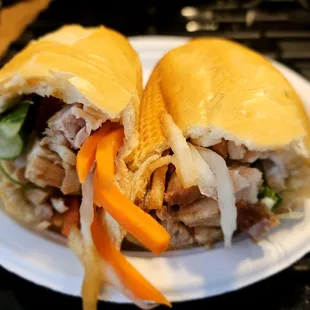 Lunch@Le&apos;s Banh Mi; 5/21/2024.One of R FAVE Banh Mi Eatery that David &amp; I enjoy eating R Banh Mi Sandwiches from! Roast Pork Banh Mi,Ono!!