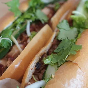 Yummy BANH MI sandwiches (highly recommend) *5/18/24 (Roasted pork &amp; LemonGrass Chicken)