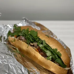 Roasted pork banh mi ($9.50)