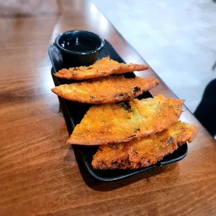 Korean vegetables pancake $8.95. My favorite item and the crispiest pancake ever!