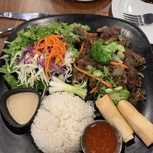 Korean BBQ Bulgogi Rice Plate