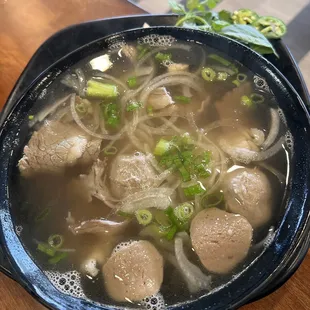Small Steak, Brisket, and Meatball Pho
