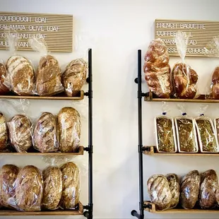 A wall of breads to check out