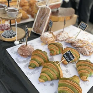 a variety of pastries