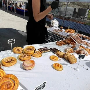 Lots of variety of pastries.