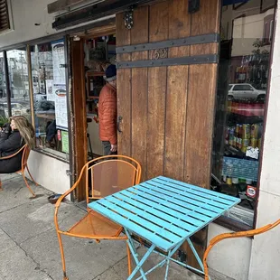 outside