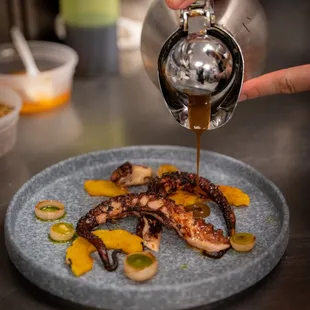 Succulent octopus expertly prepared by Executive chef Walter Silva