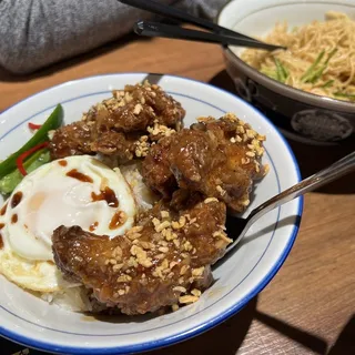 F2 Crispy Chicken Garlic Rice Bowl