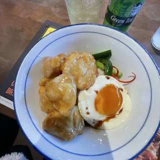 F3. Garlic Butter Prawn Garlic Rice Bowl