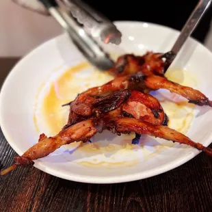a plate of food on a table