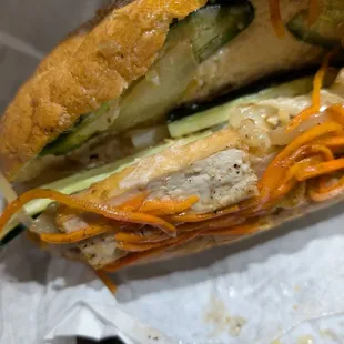 banh mi chay (w. tofu)