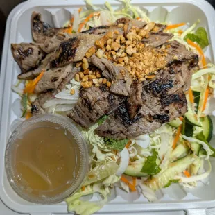 grilled pork salad