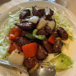 Wok Tossed Beef Steak Cubes