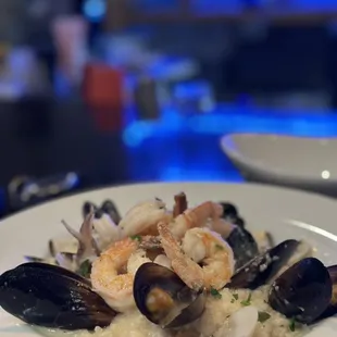 Seafood risotto