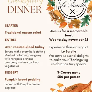 Thanksgiving with Le Sorelle