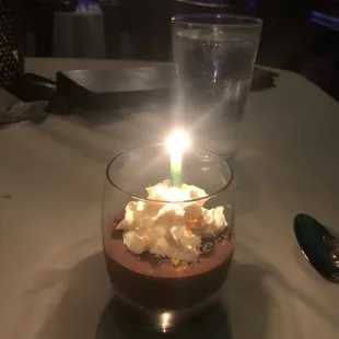 Chocolate mousse infused with orange liqueur