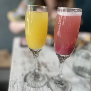 Bellini &amp; mimosa