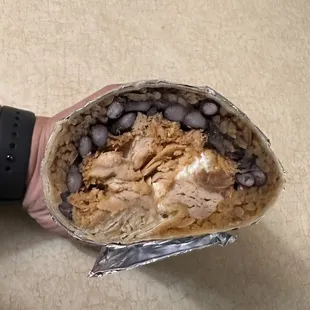 Chicken burrito