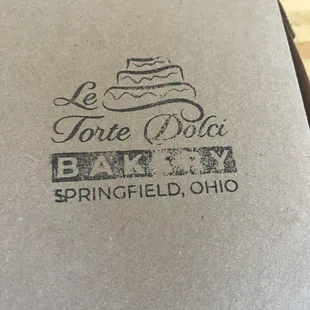 a piece of cake in a box
