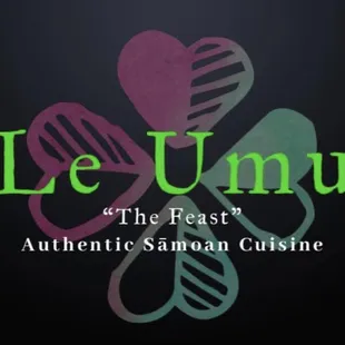 the logo for the feast of authentic samoa cuisine