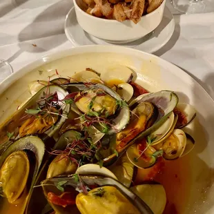 Moules et Palourdes Avec Frites
