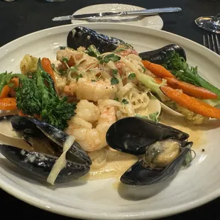 Poisson pasta special.