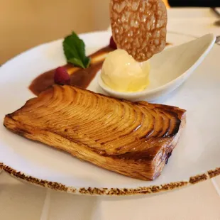 Apple tart.... Perfectly balanced dessert. Very impressed with the apple texture.