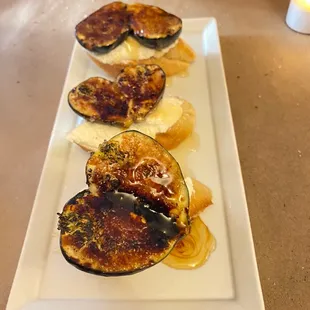 Grilled Black Mission Fig Crostini