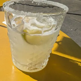 Drinks were not totally full. Margarita