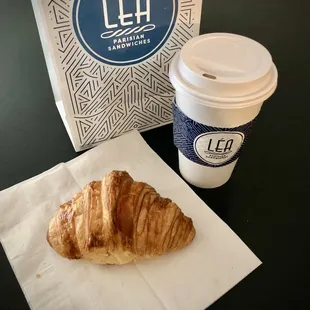 Nice packaging ft. Croissant, cafe au lait