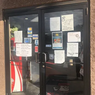 Front door, hours, Covid